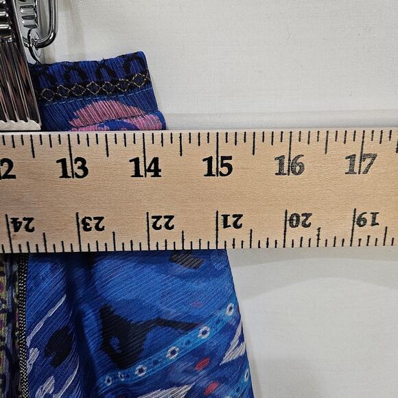 Zara Tribal Flowy Short Skirt Blue Size XS - Picture 7 of 8